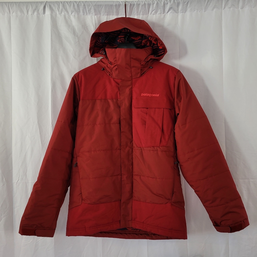 Patagonia Men's Rubicon Rider Insulated Ski Jacket S in Molten Lava